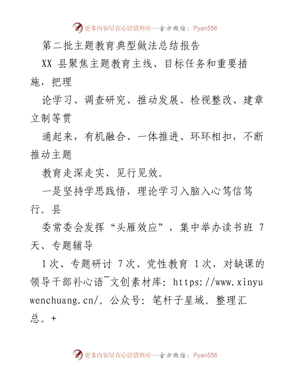 [工作总结] 主题教育 - 第二批主题教育典型做法总结报告_1.docx_第1页