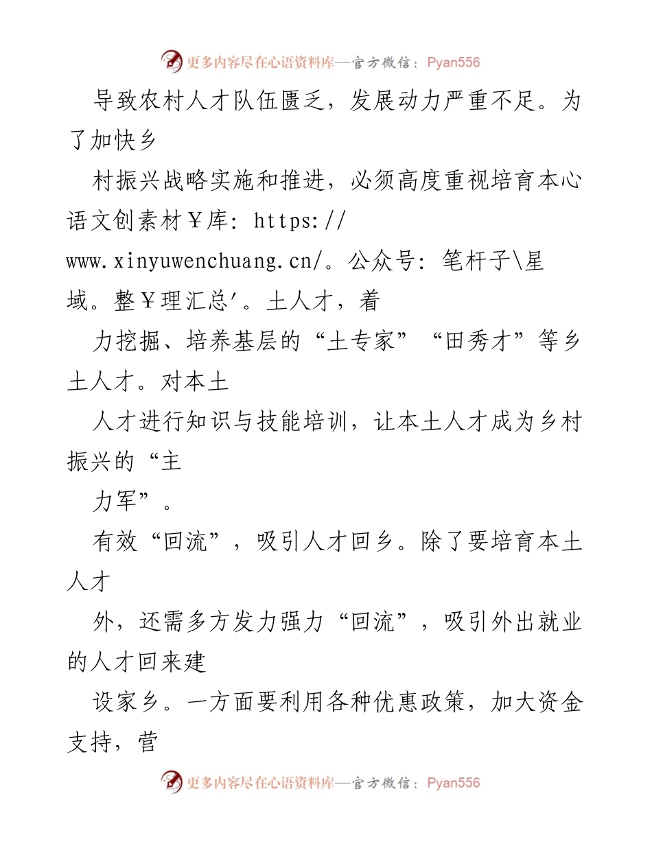 [工作总结] 乡村振兴 - 人才助力乡村振兴的策略与实践.docx_第2页