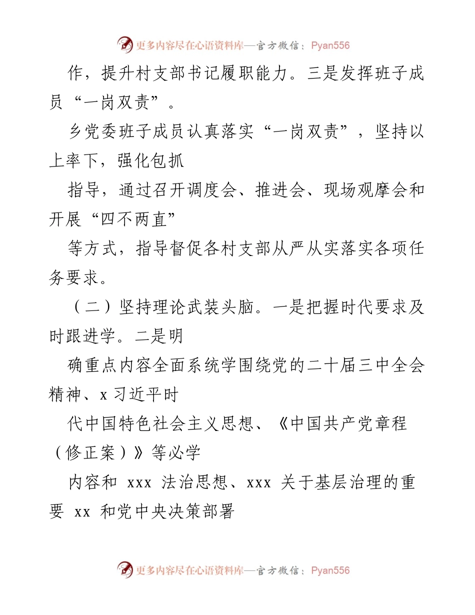 [工作总结] 乡镇党建 - 2024年第三季度乡镇党建工作总结.docx_第2页