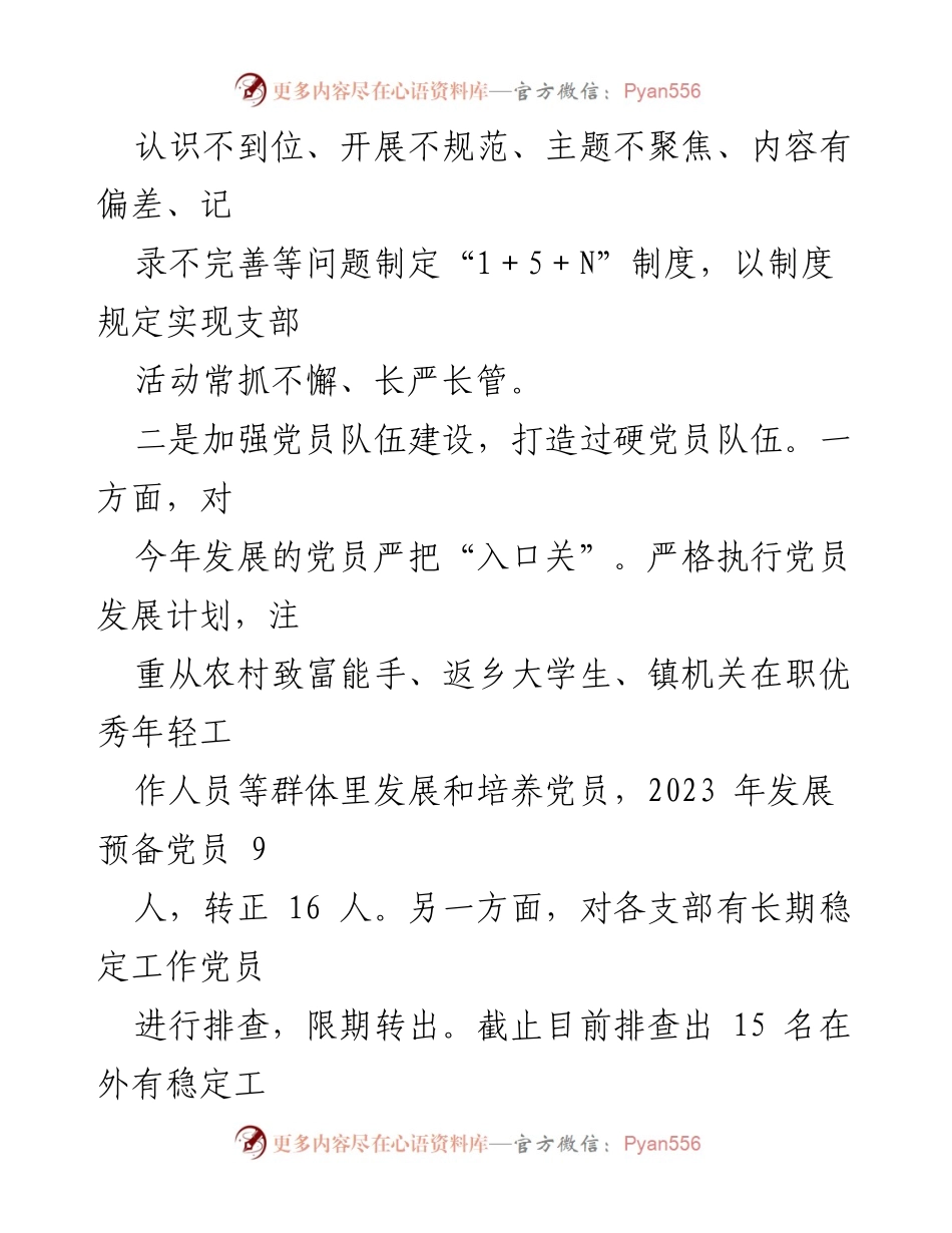 [工作总结] XX镇党建办 - 2023年党建工作总结报告.docx_第2页