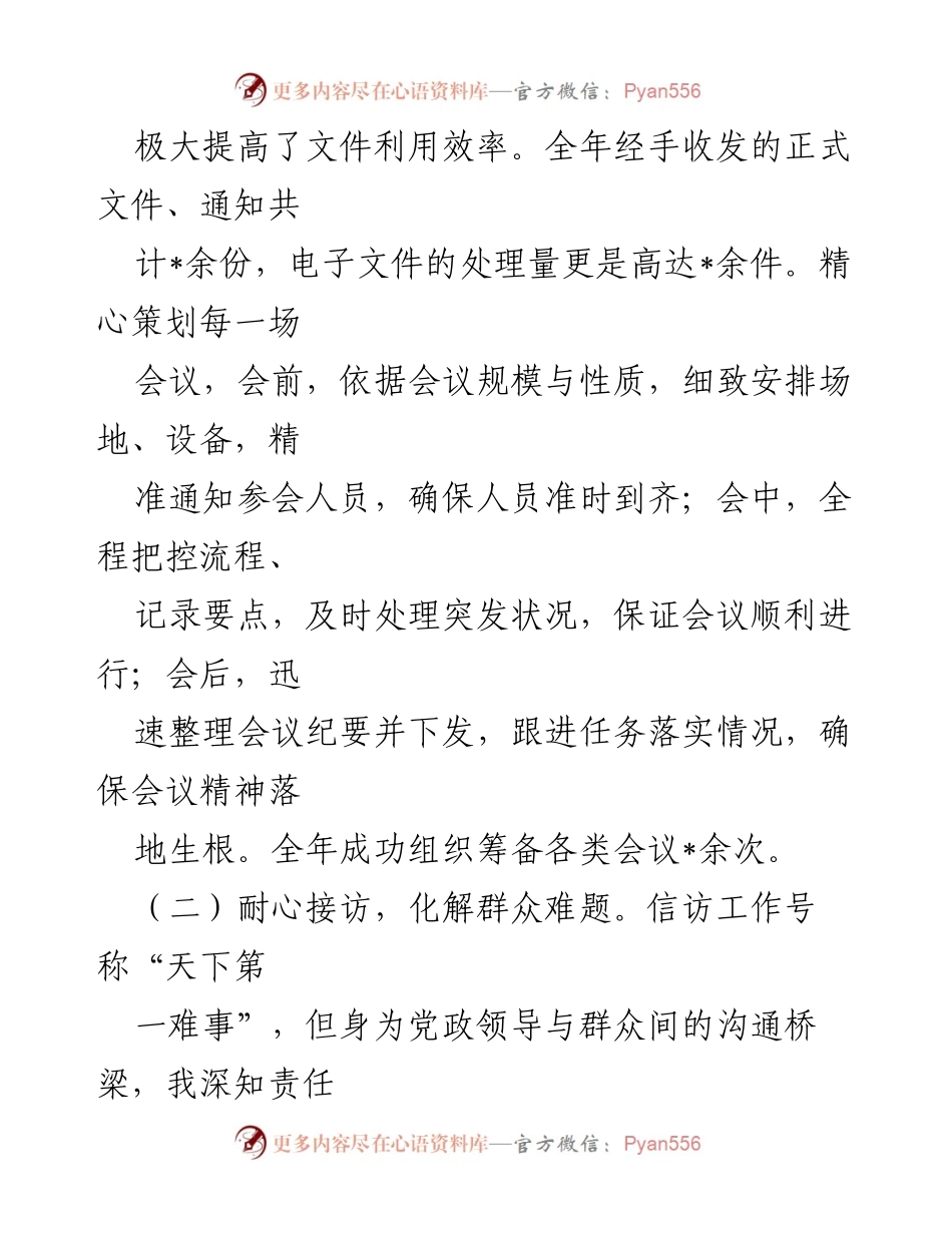 [工作总结] 乡镇党政办 - 2024年度工作总结报告.docx_第2页