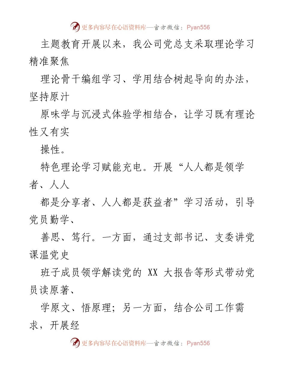 [工作总结] 主题教育 - 扎实推进党员主题教育的多元学习实践.docx_第2页