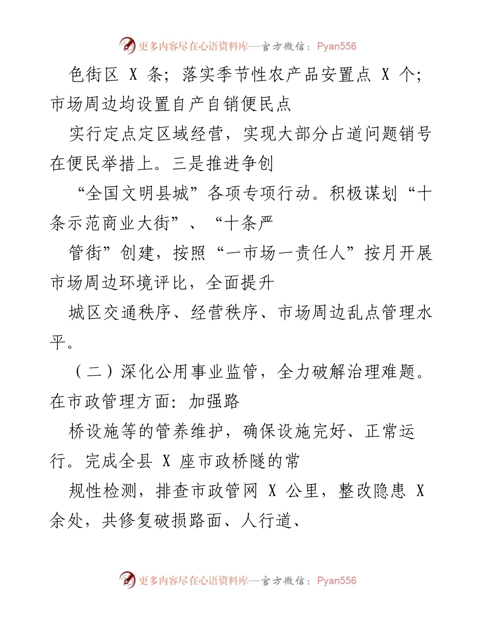 [工作总结] 202X年综合行政执法局工作回顾 - 202X年城市管理与公用事业监管工作总结报告.docx_第2页