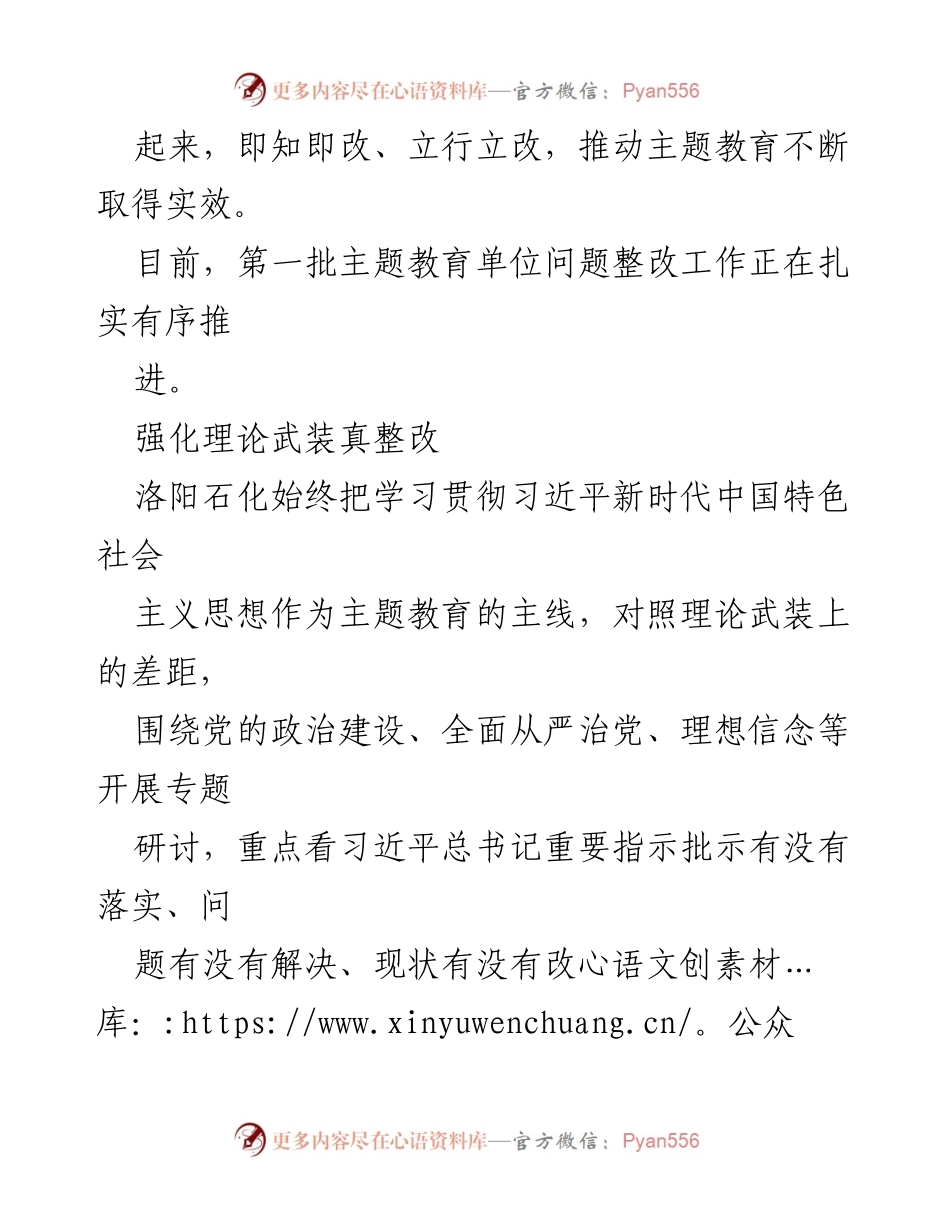 [工作总结] 主题教育整改落实 - 确保主题教育实效与整改推进.docx_第2页