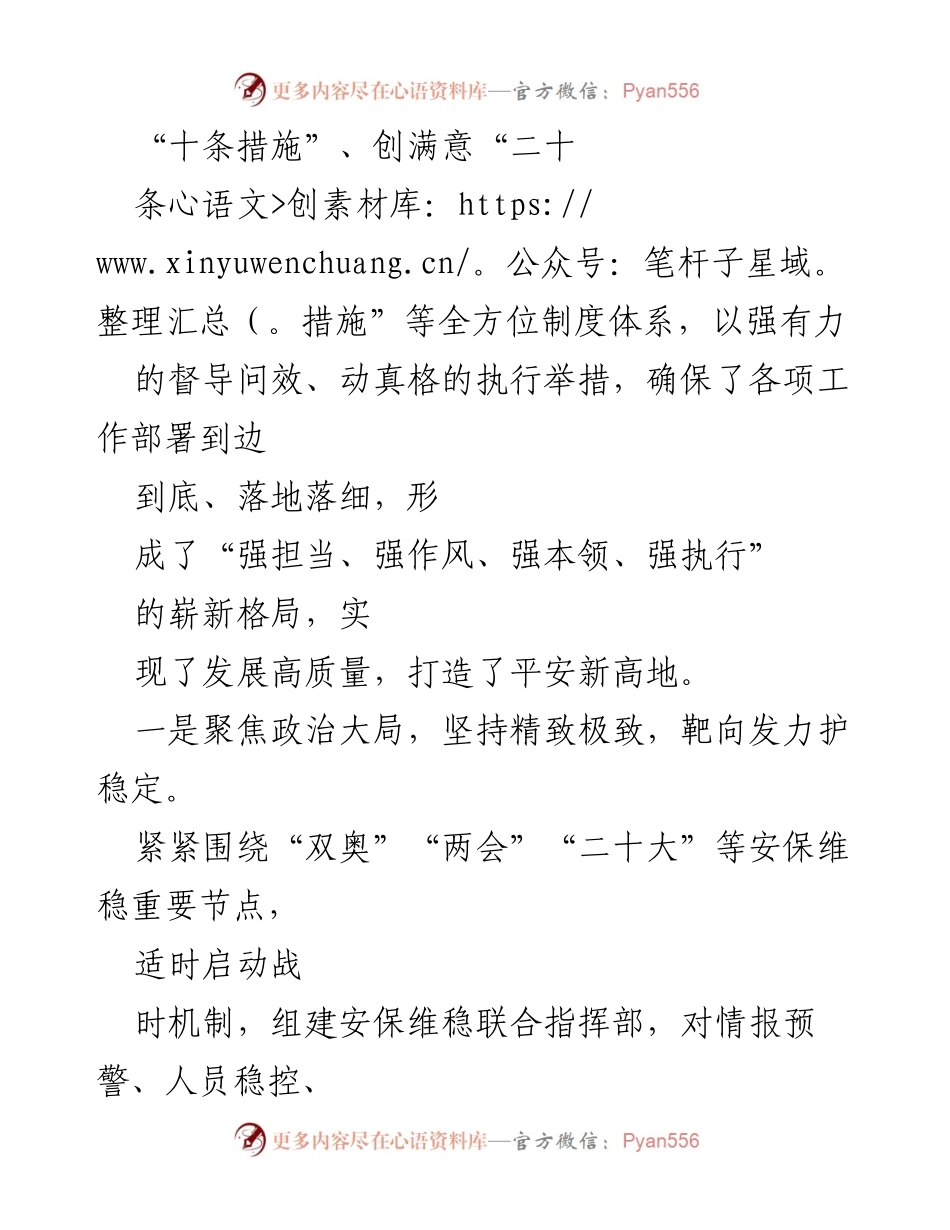 [工作总结] XX县公安局 - 2022年工作总结与2023年工作计划.docx_第2页