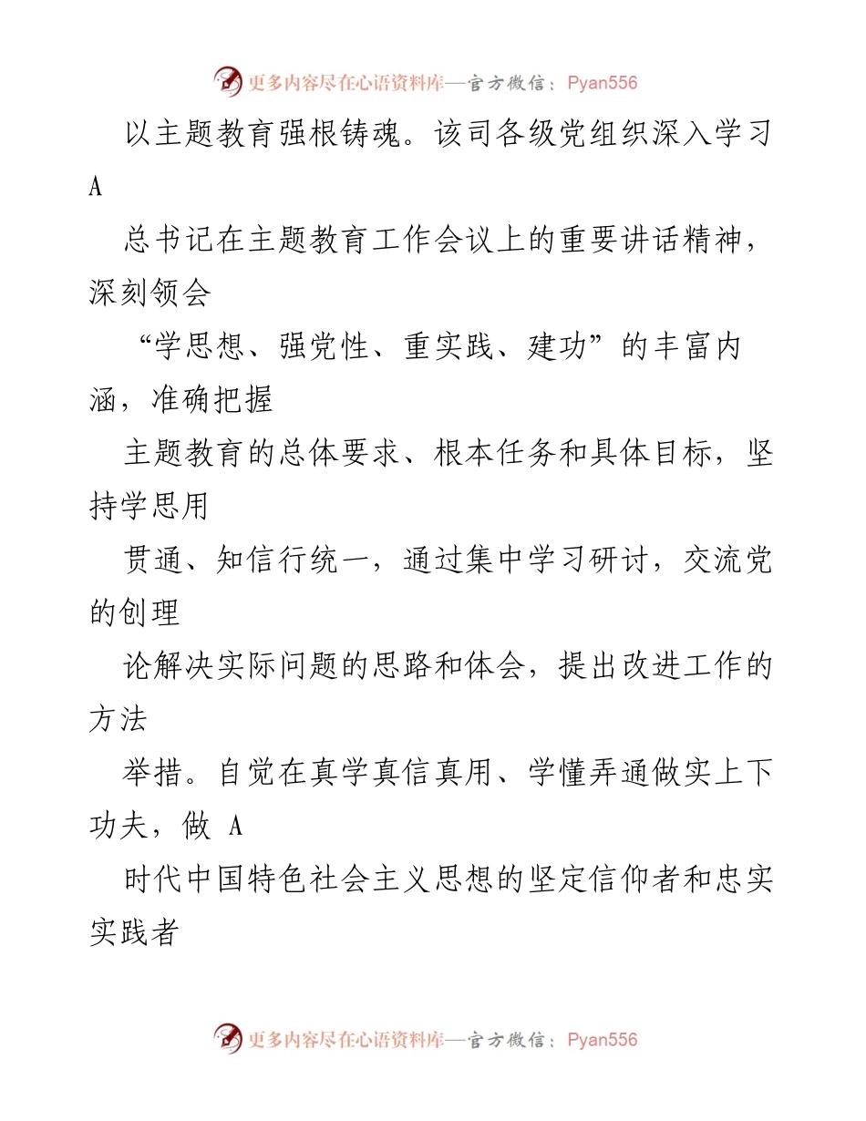 [工作总结] 专题活动 - 深化主题教育推动企业高质量发展阶段性总结.docx_第2页