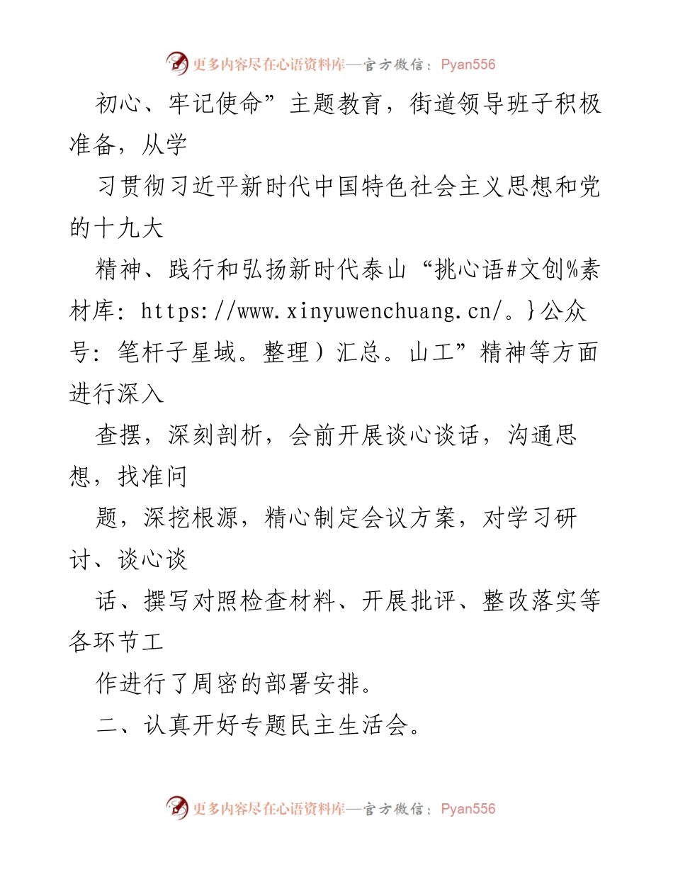[工作总结] 专题民主生活会 - 市委巡察整改专题民主生活会情况汇报.docx_第2页