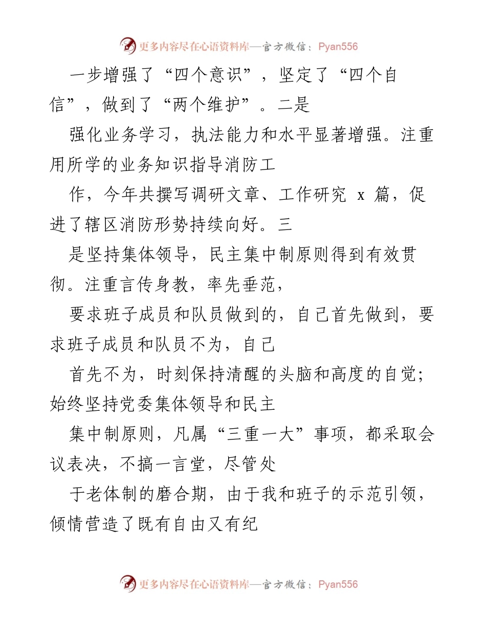 [工作总结] 个人述职 - 个人述职报告：坚守党性与队伍建设的实践探索.docx_第2页