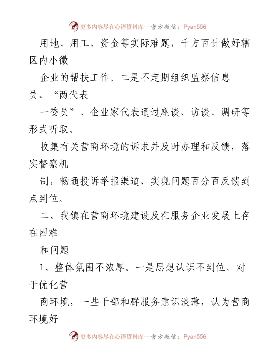 [工作总结] 乡镇 - 乡镇优化营商环境建设工作总结与成效分析.docx_第2页
