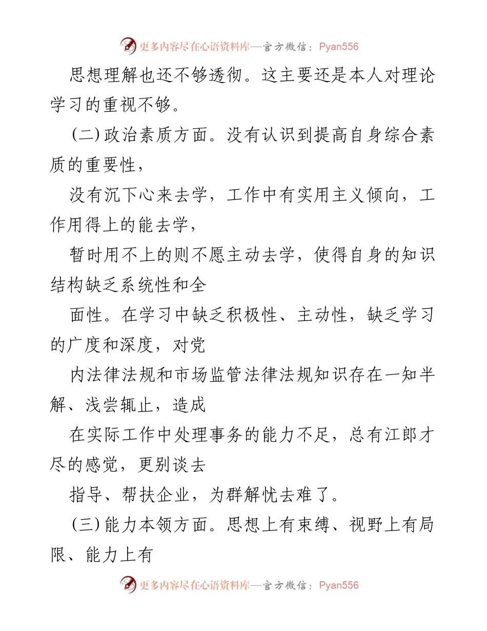 [工作总结] 主题教育活动 - 主题教育问题检视与整改措施总结.docx_第2页