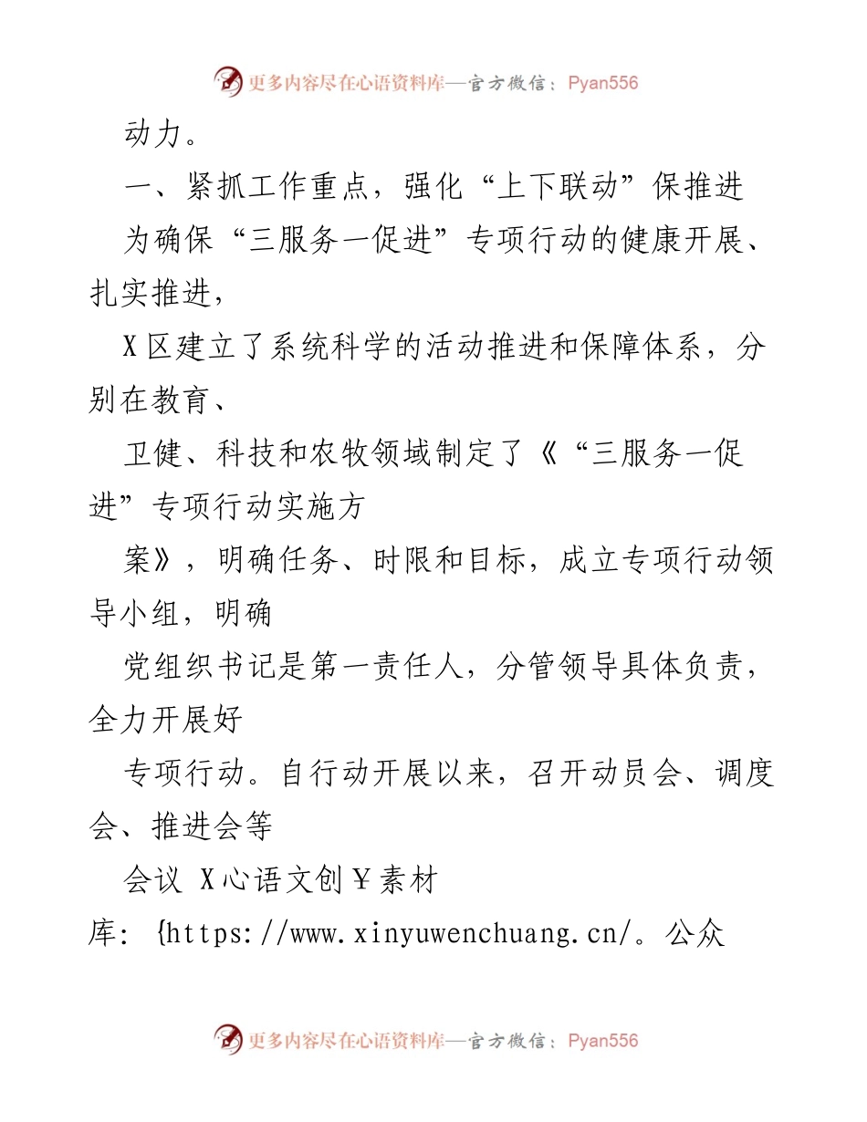 [工作总结] 专项行动 - “三服务一促进”专项行动工作总结.docx_第2页