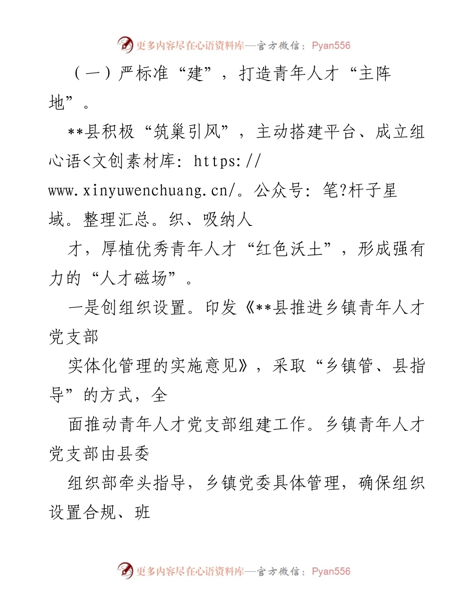 [工作总结] 乡村振兴 - 构建青年人才党支部助力乡村振兴.docx_第2页