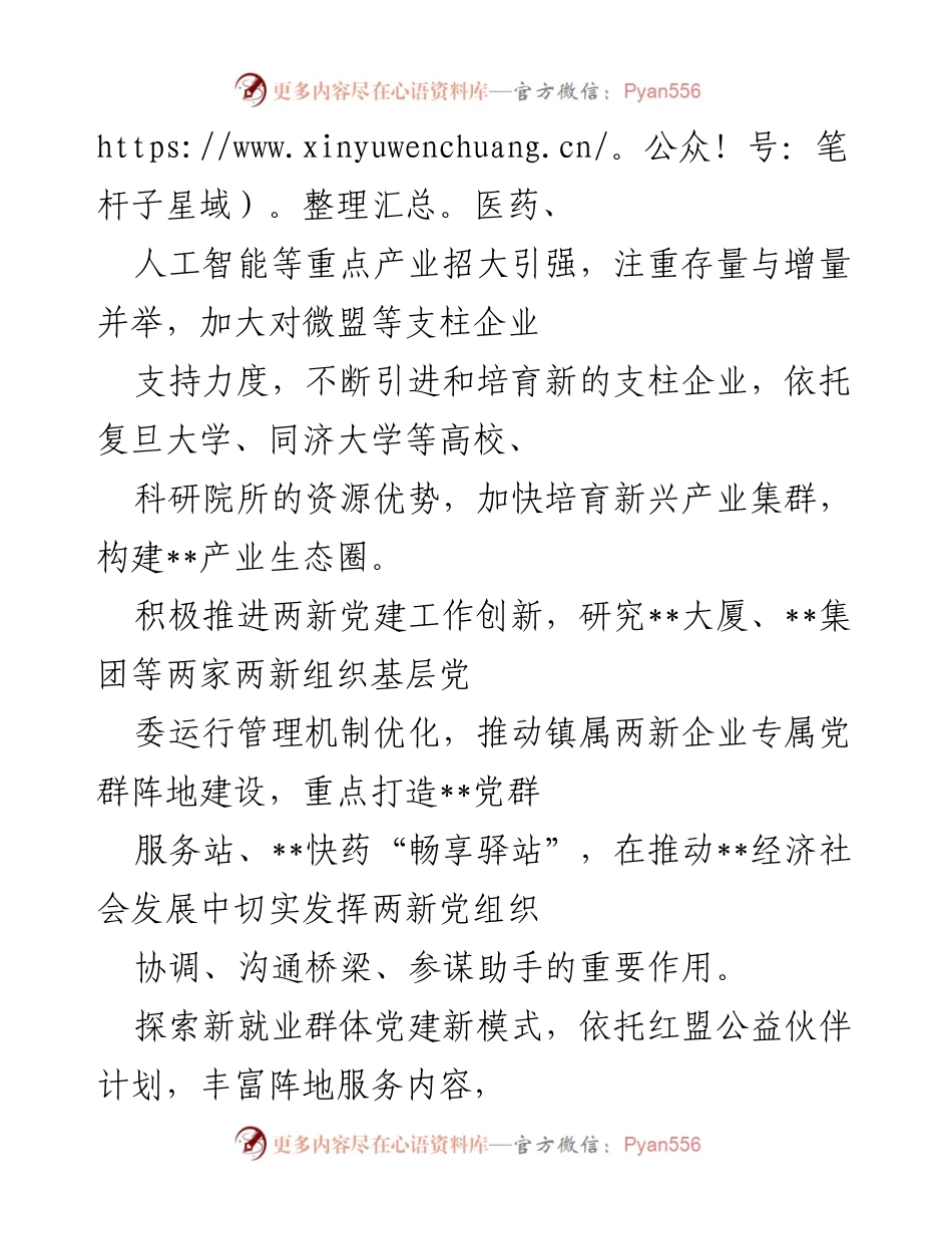 [工作总结] 乡镇发展 - 高质量党建引领高质量发展与现代化建设报告.docx_第2页