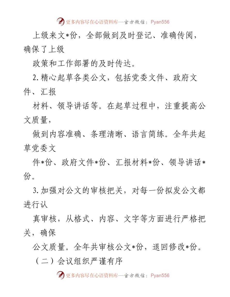 [工作总结] 乡镇党政办公室 - 2024年工作总结与成效分析.docx_第2页
