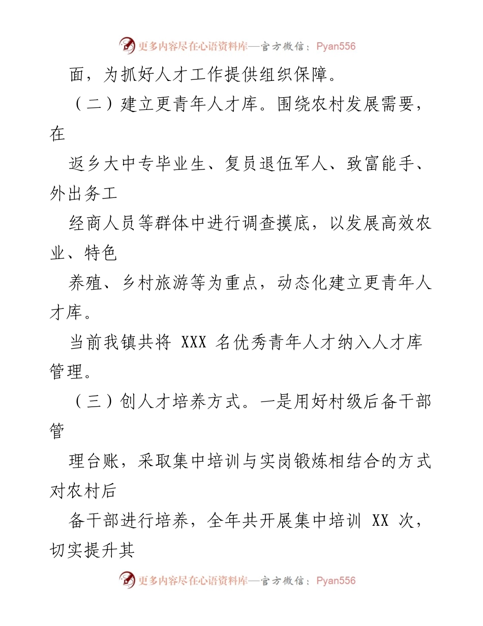 [工作总结] 乡镇人才工作 - 2023年度人才工作总结与2024年工作规划.docx_第2页