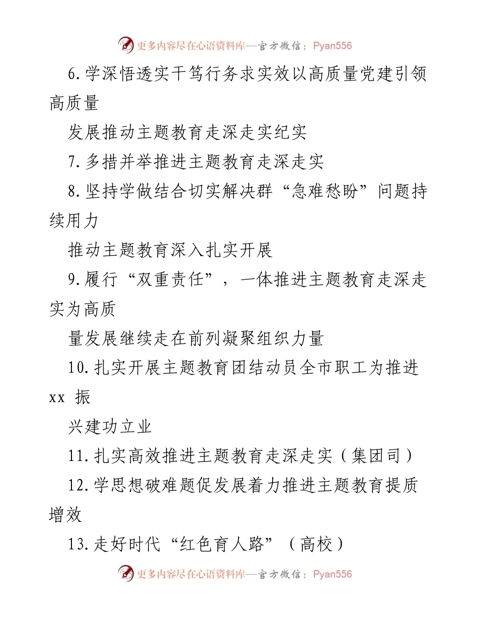 [工作总结] 主题教育 - 扎实推进主题教育，凝聚奋进力量.docx_第2页