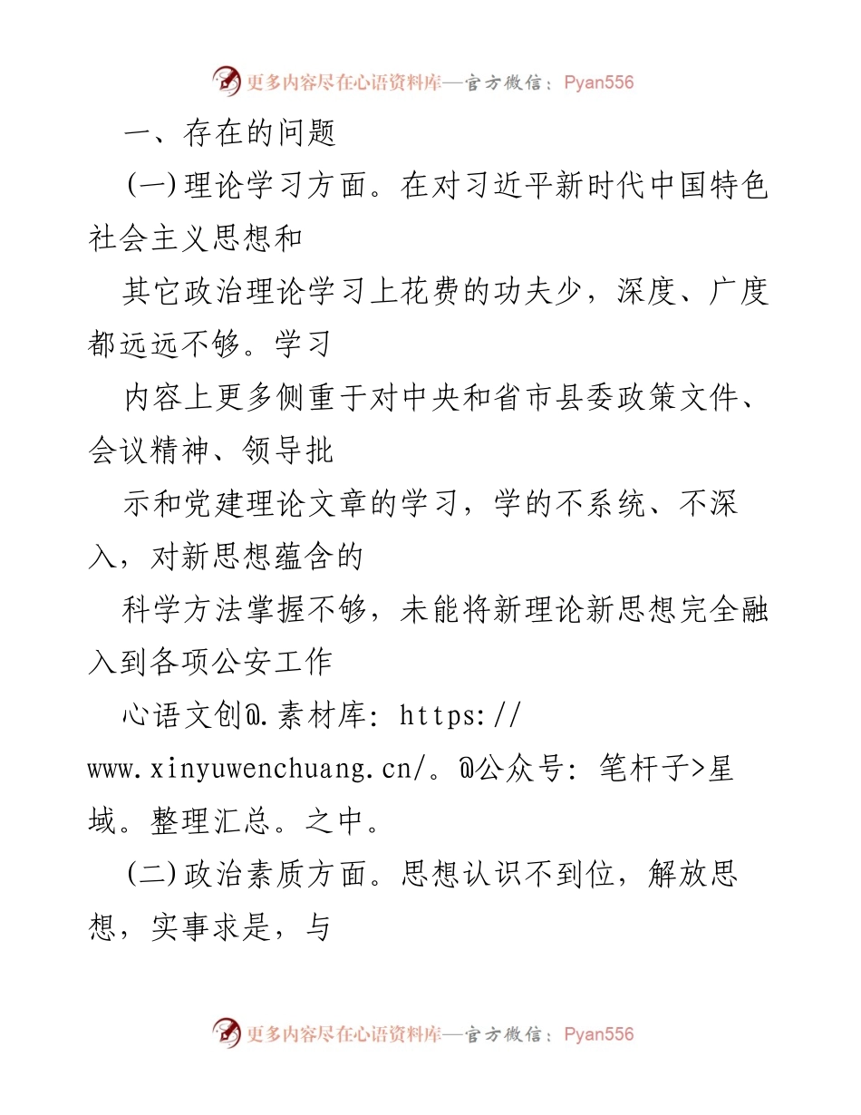 [工作总结] 主题教育民主生活会 - 主题教育问题检视与整改措施报告.docx_第2页