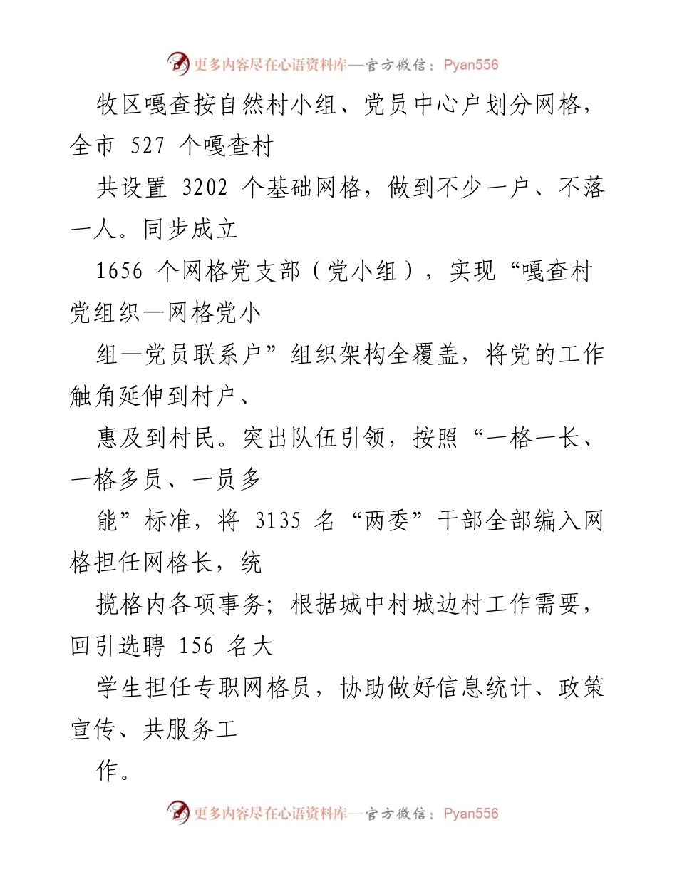 [工作总结] 乡村振兴 - 党建引领乡村振兴的网格治理经验总结.docx_第2页