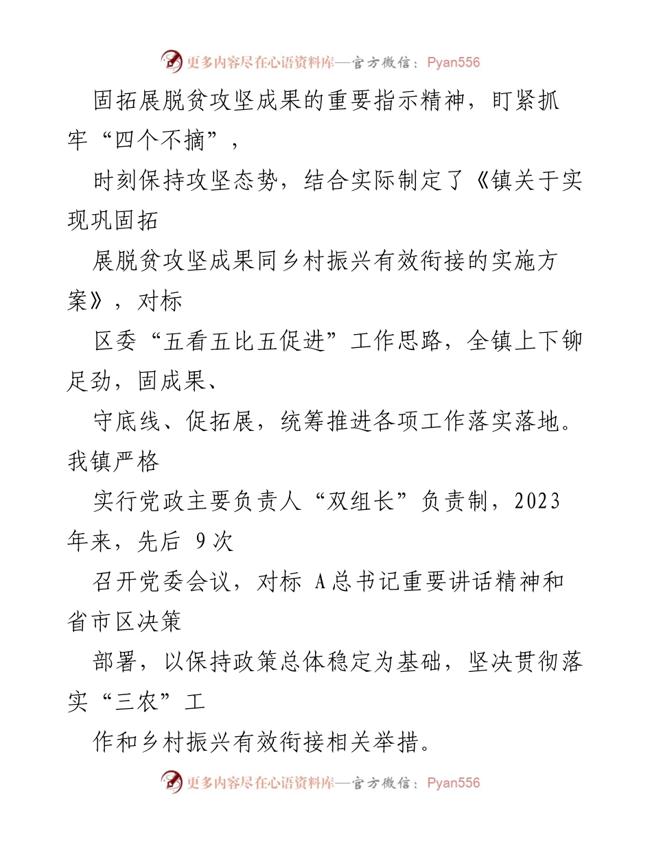 [工作总结] 乡镇 - 2023年乡村振兴工作责任人职责情况报告.docx_第2页