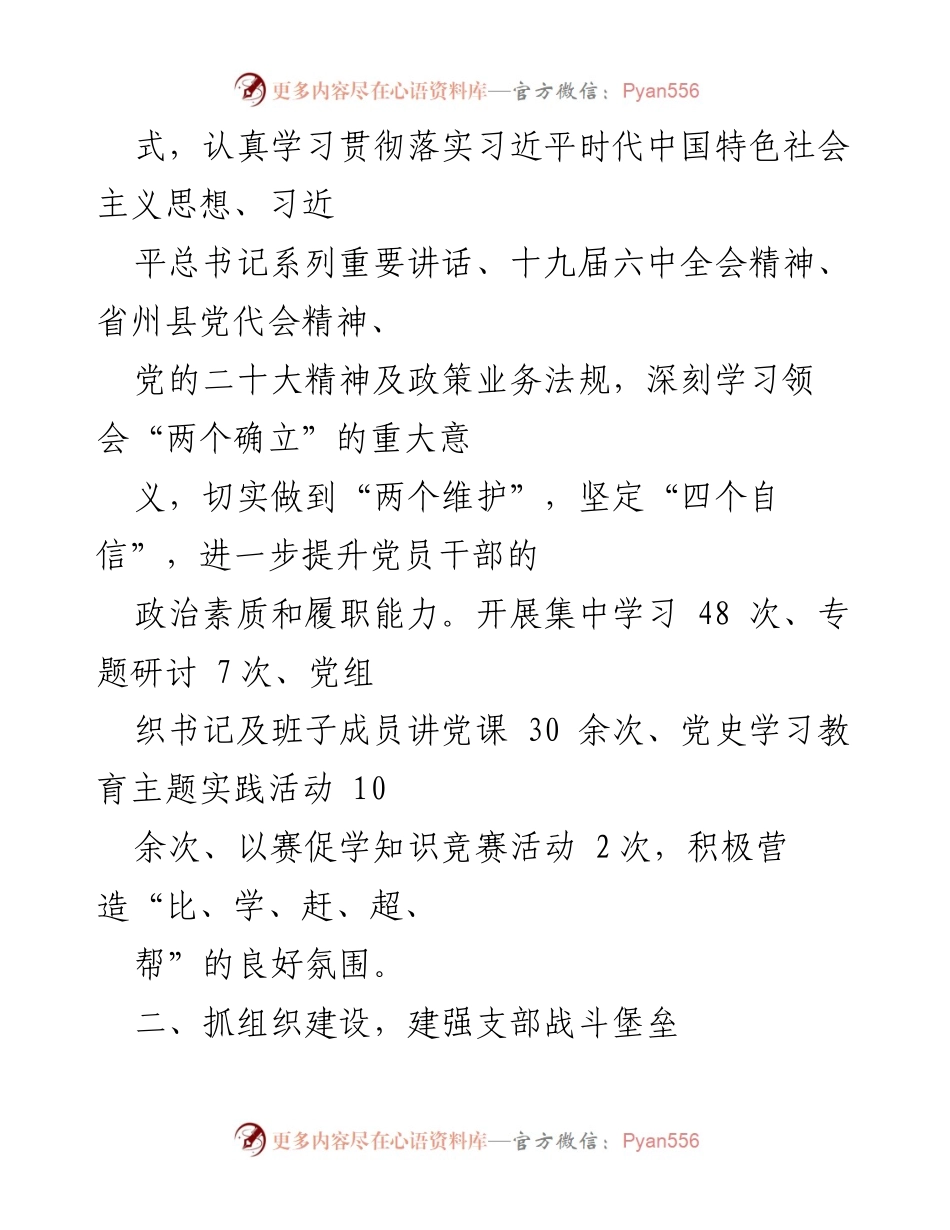 [工作总结] 乡村基层党建 - 2022年乡村基层党建工作总结报告.docx_第2页