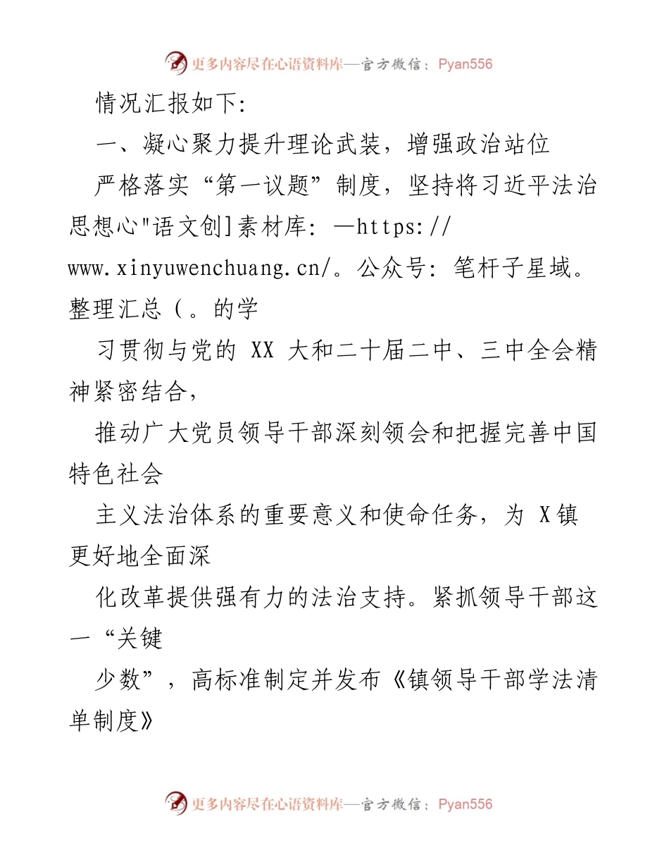 [工作总结] 2024年平安法治建设 - X镇2024年平安法治建设工作情况汇报.docx_第2页