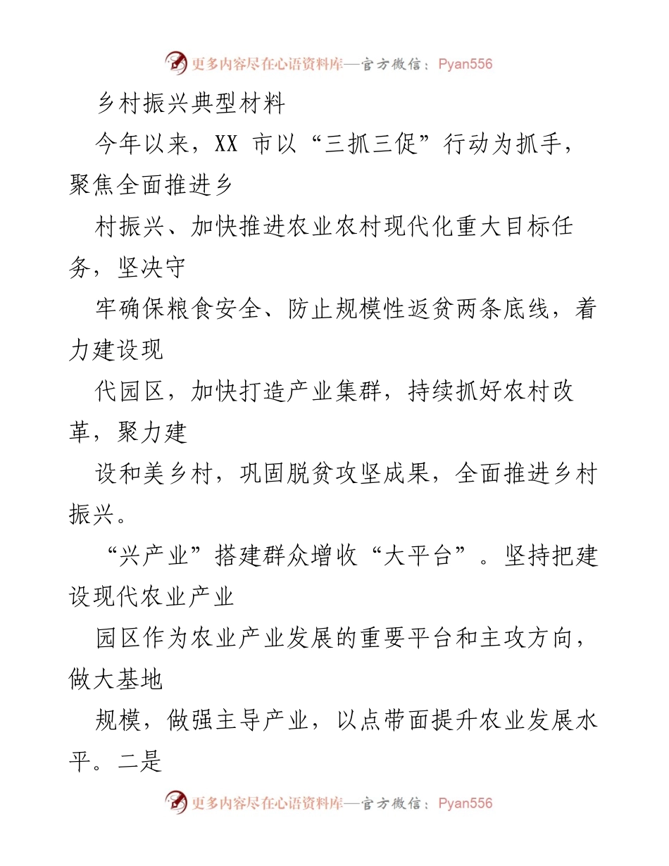 [工作总结] 乡村振兴 - XX市乡村振兴工作总结与成果展示.docx_第1页