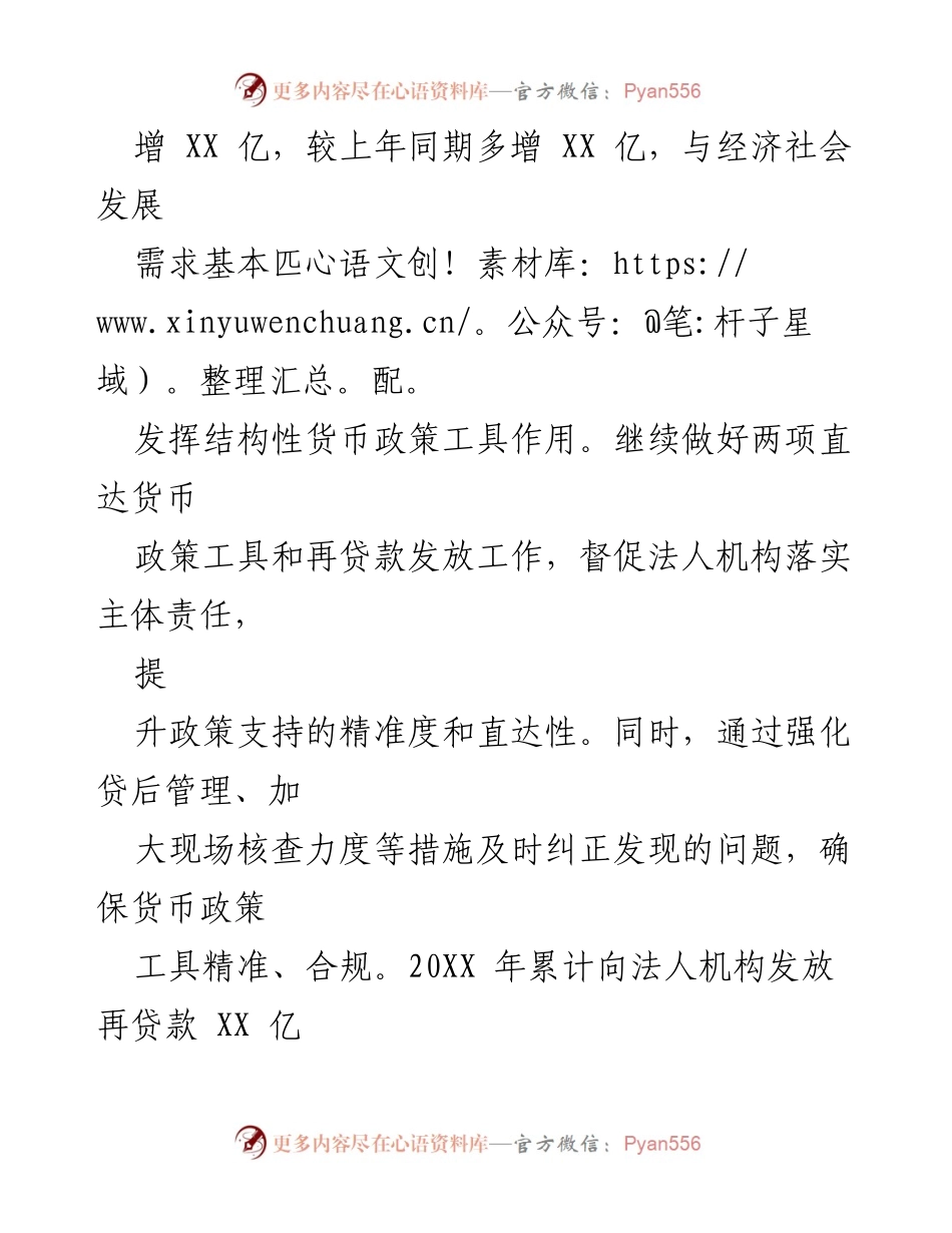 [工作总结] 中国人民银行 X某市支行 - 20XX年金融服务与风险防控工作总结.docx_第2页