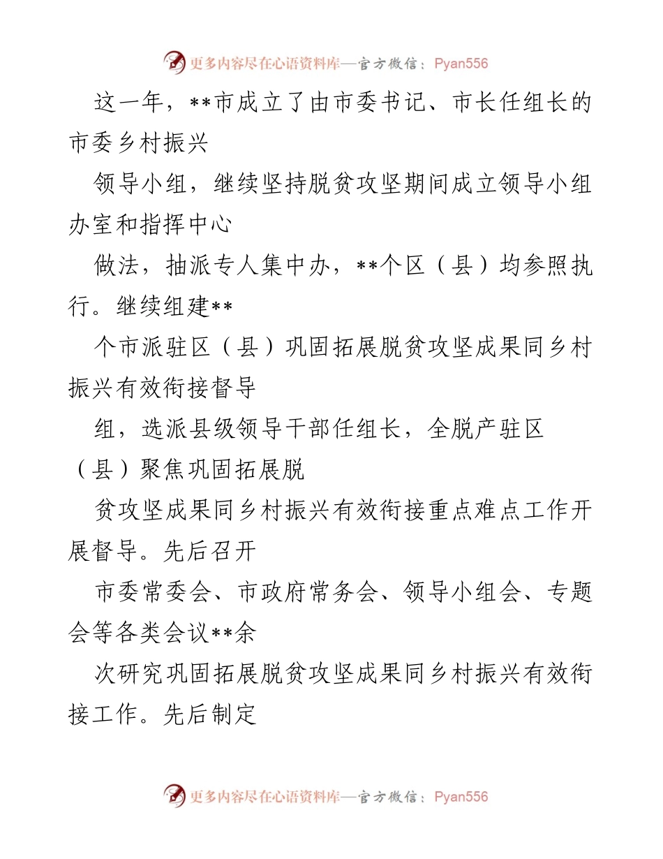 [工作总结] 一周年 - __市乡村振兴局成立一周年工作综述与成效分析__.docx_第2页