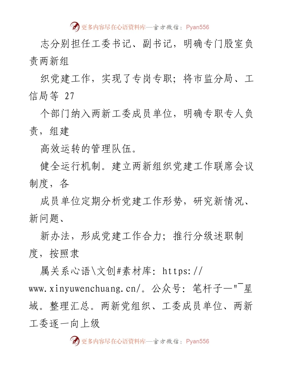 [工作总结] 两新党建推进 - 关于“五力”建设的两新党建工作提升报告.docx_第2页
