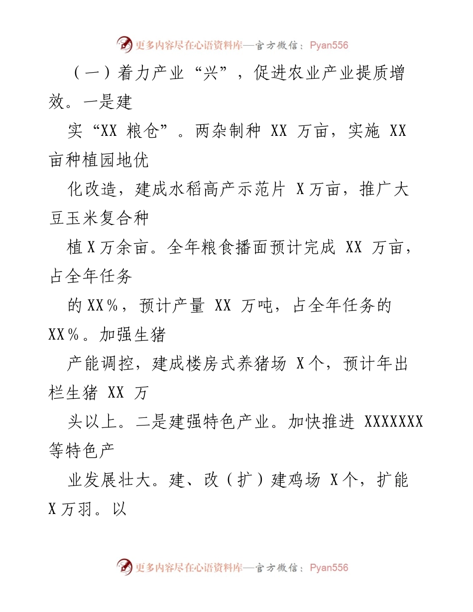 [工作总结] 乡村振兴战略实施 - 2023年度XX县乡村振兴战略工作总结报告.docx_第2页
