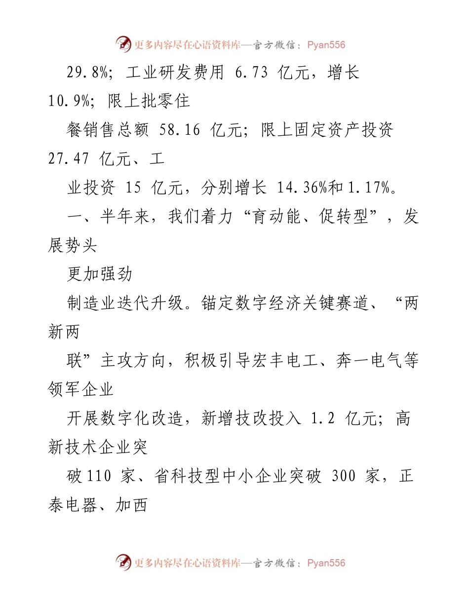 [工作总结] XXX镇2023年半年度 - 团结奋斗，推动高质量发展新进程.docx_第2页