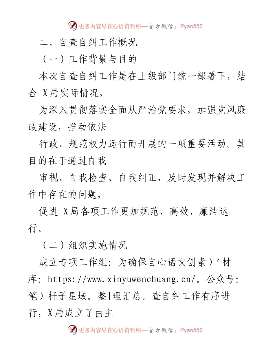 [工作总结] X局自查自纠 - X局常规巡查自查自纠情况及整改计划报告.docx_第2页