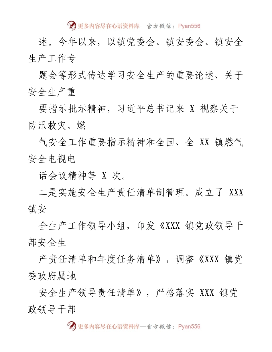 [工作总结] XXX 镇 2022 年度安全生产工作 - 安全生产工作总结与成效分析.docx_第2页