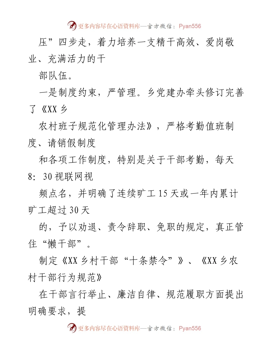 [工作总结] 乡村治理 - 党建引领下的乡村治理成效与管理经验总结.docx_第2页