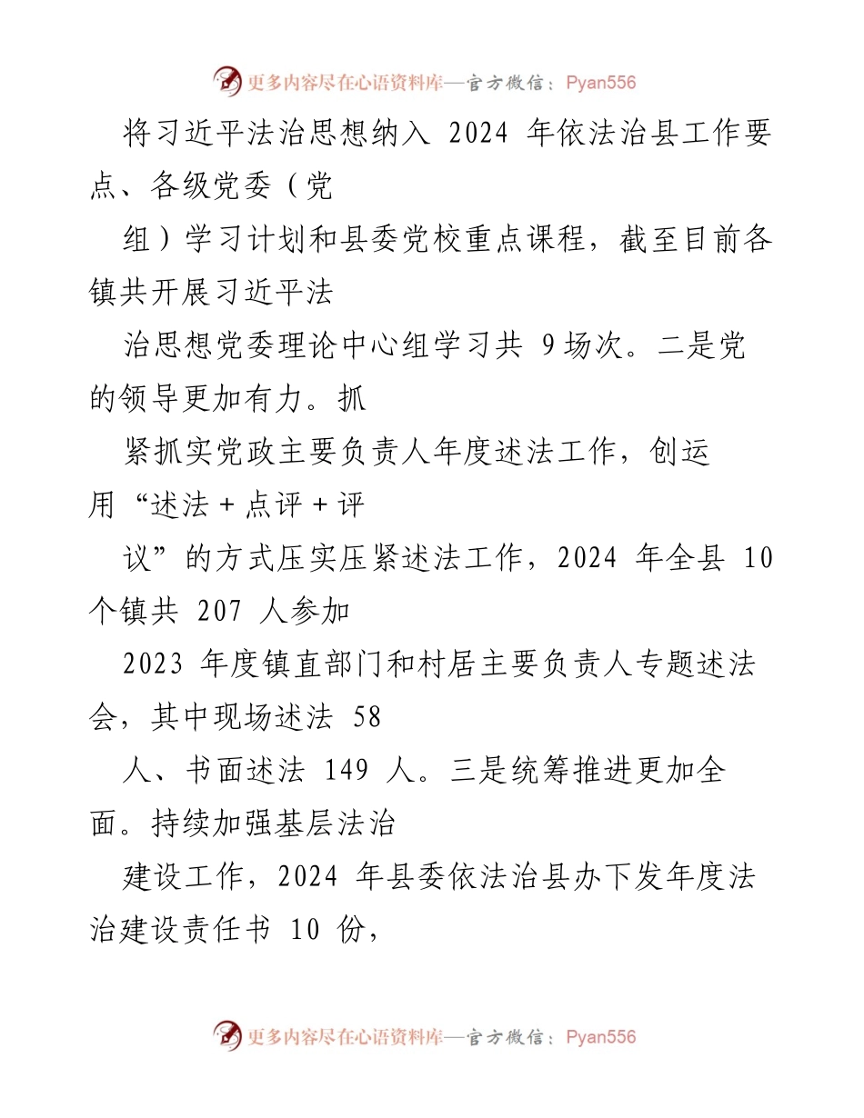[工作总结] 2024年上半年 - X县司法局2024年上半年工作总结及下半年工作安排.docx_第2页