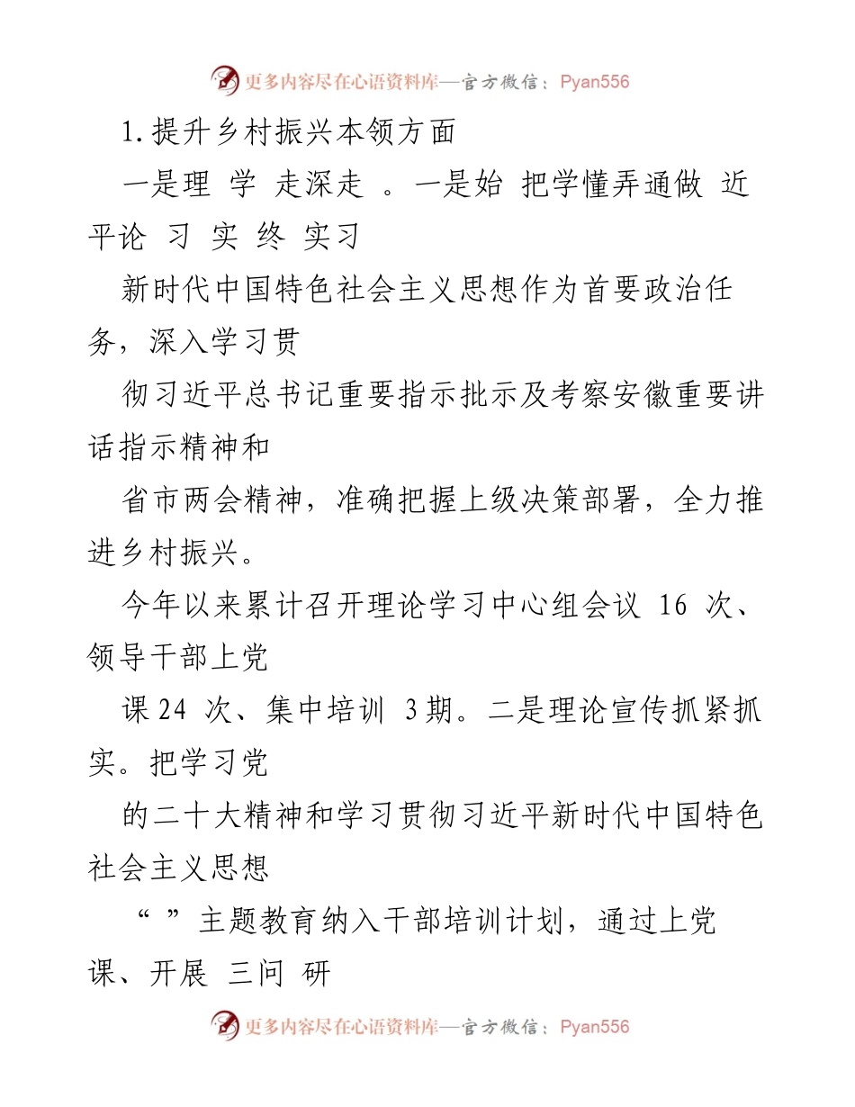 [工作总结] 乡村振兴 - 某乡乡村组织振兴实施情况工作报告.docx_第2页