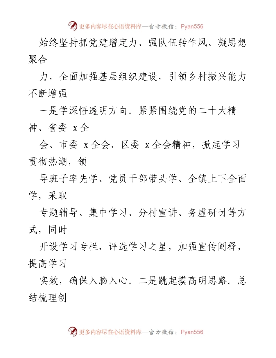 [工作总结] 乡镇工作 - 2023年上半年工作总结与下半年计划.docx_第2页