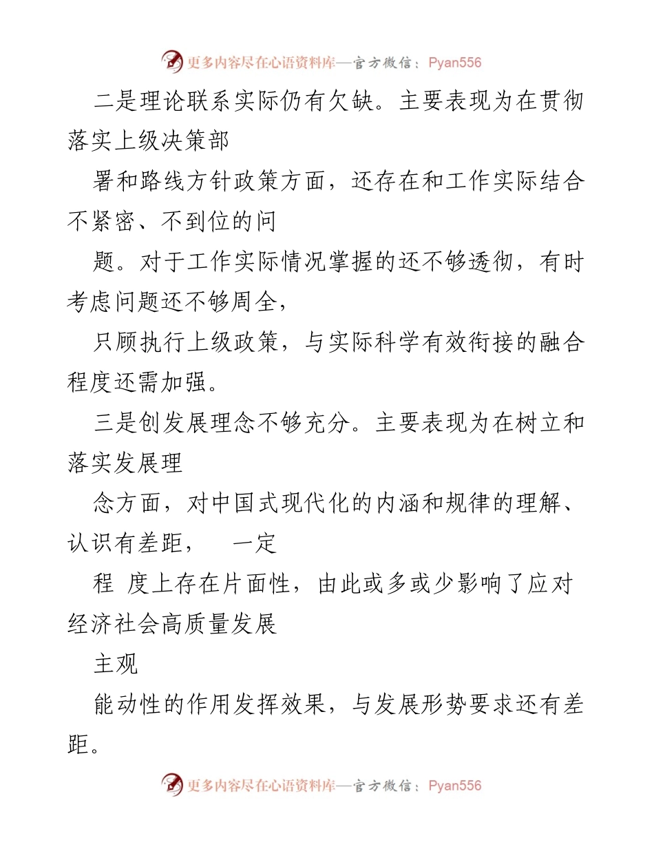 [工作总结] 主题教育 - 2023年主题教育问题检视与整改措施.docx_第2页