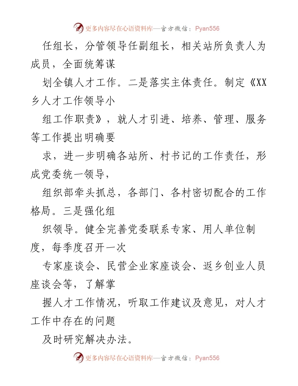 [工作总结] 乡镇人才队伍建设 - 乡镇人才队伍建设工作总结与成效分析.docx_第2页