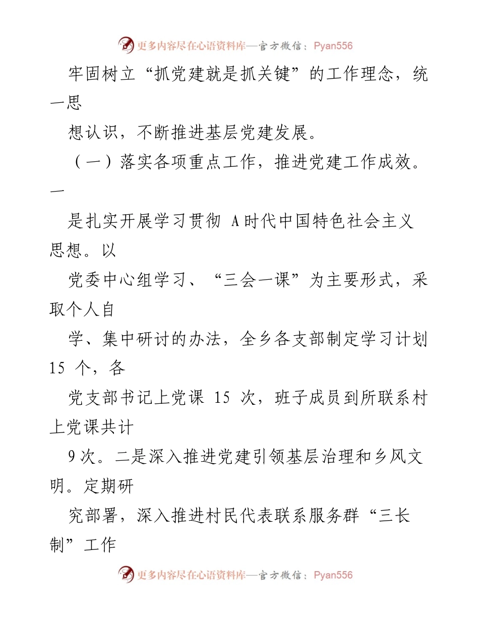 [工作总结] 乡镇党建工作 - 2023年乡镇党建工作总结报告.docx_第2页
