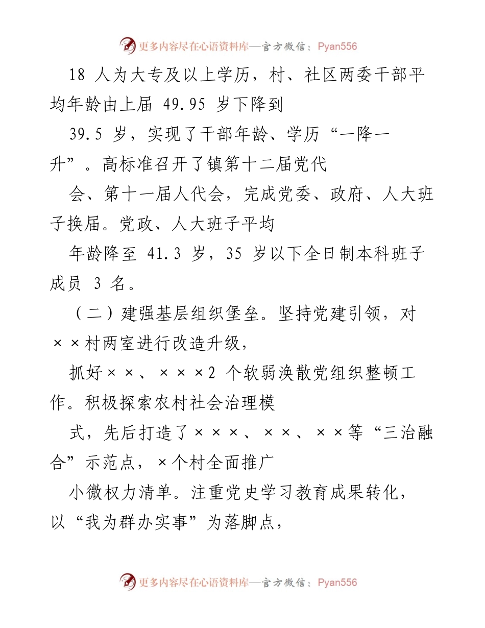 [工作总结] 党建工作 - 加强基层组织建设，推动高质量发展.docx_第2页