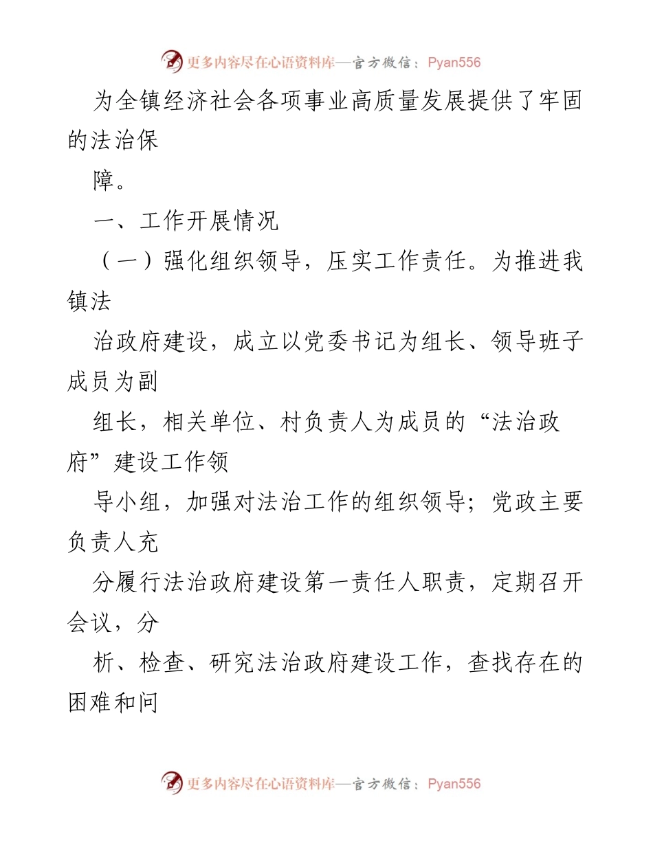 [工作总结] 乡镇法治政府建设 - 2023年法治政府建设工作总结报告.docx_第2页