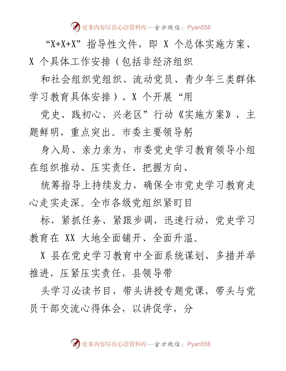 [工作总结] 党史学习教育 - 党史学习教育开展情况综述.docx_第2页
