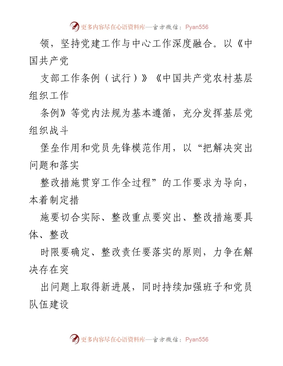 [工作总结] 党建工作会议 - 基层党建问题整改方案总结.docx_第2页