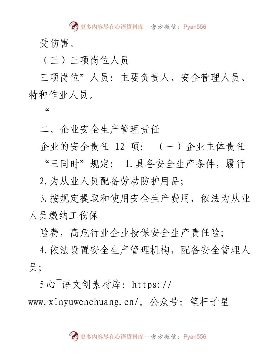 [工作总结] 企业安全管理培训 - 安全生产管理基础与企业责任概述.docx_第2页