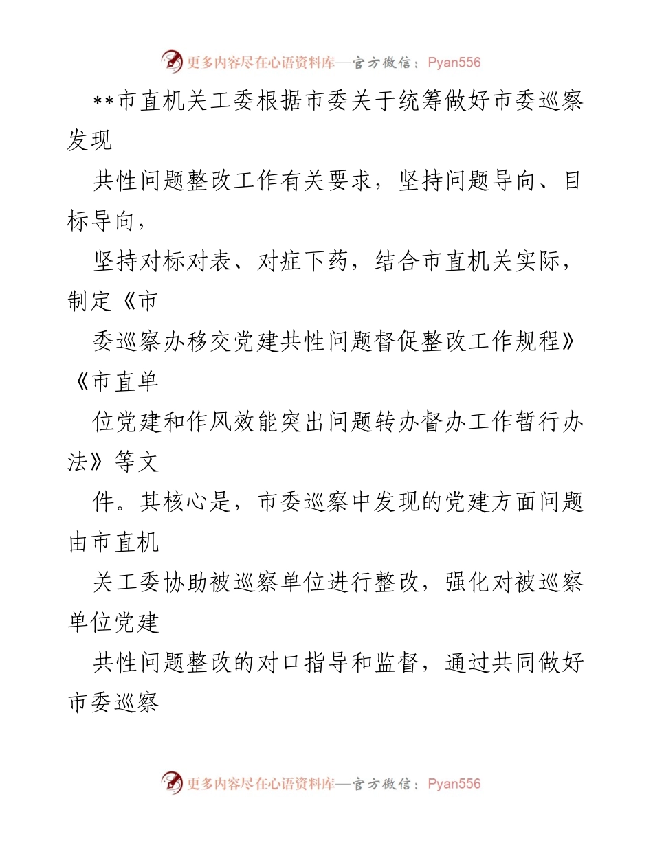 [工作总结] 党建工作 - 巡察发现问题整改经验总结.docx_第2页
