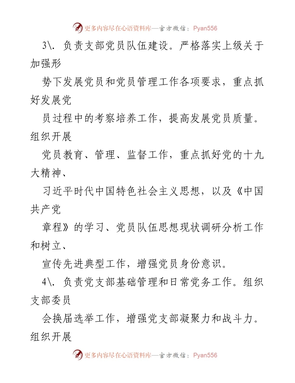 [工作总结] 党建工作 - 党支部全面从严治党责任清单_1.docx_第2页