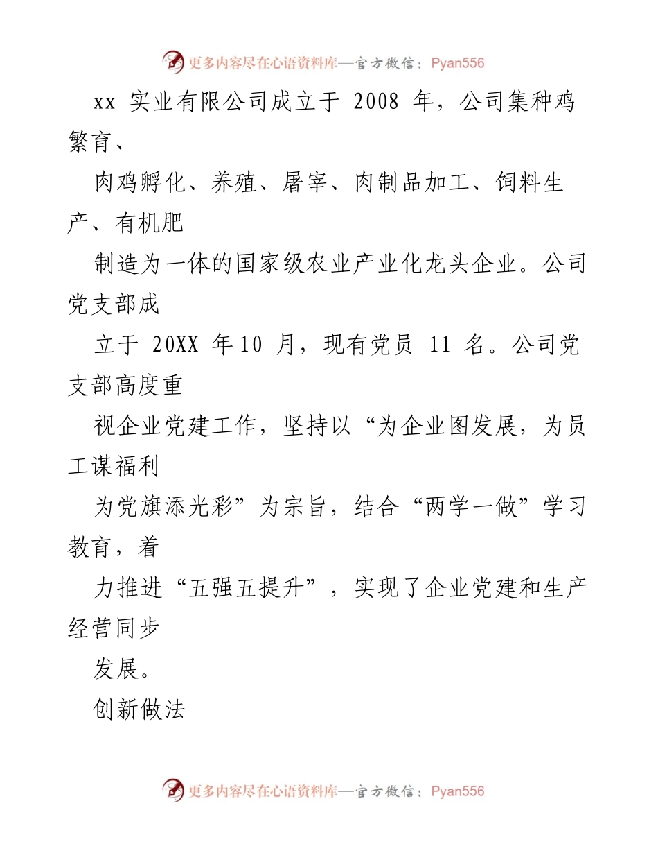 [工作总结] 企业党建 - 非公企业党建工作经验总结与创新实践.docx_第2页