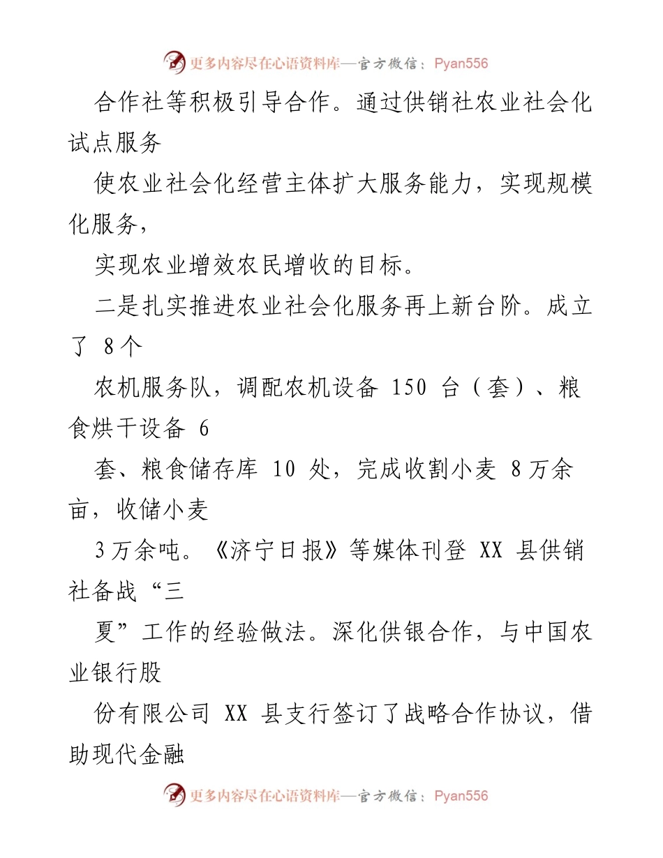 [工作总结] 供销合作社 - 2024年工作总结及2025年工作计划.docx_第2页