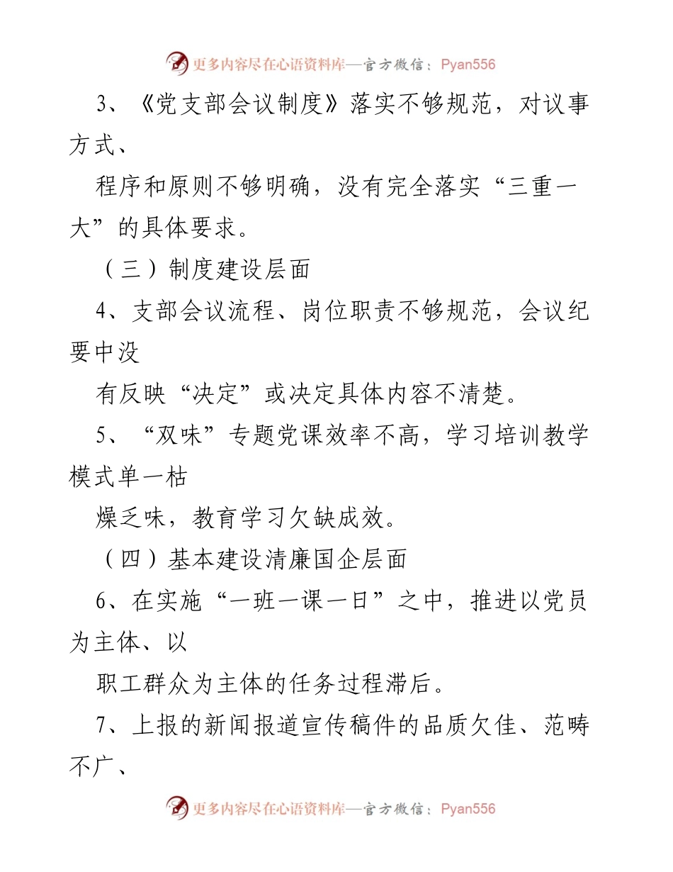 [工作总结] 党建工作 - 支部党建工作整改情况报告.docx_第2页